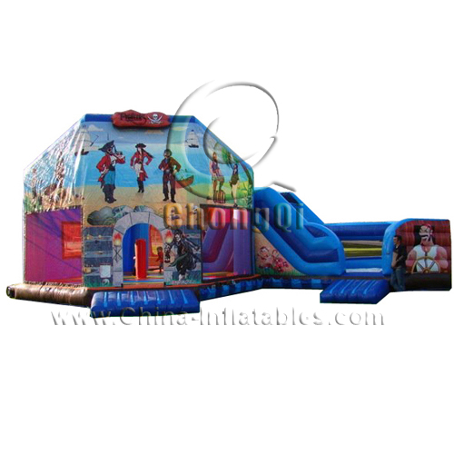inflatable bouncy pirate castle